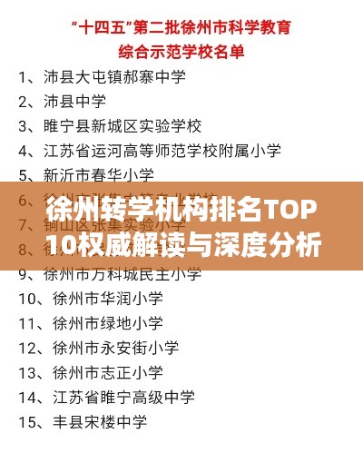 徐州转学机构排名TOP10权威解读与深度分析